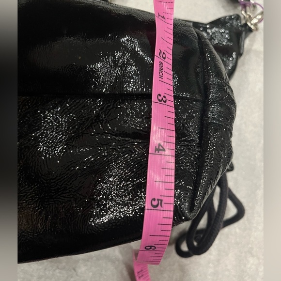 Coach Poppy Black Patent Leather Women's Hobo Tote Bag - Picture 11 of 11